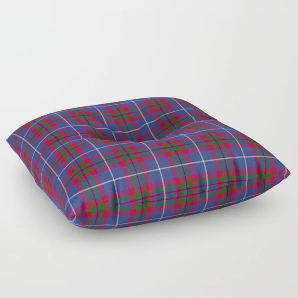 Edinburgh District tartan floor pillow