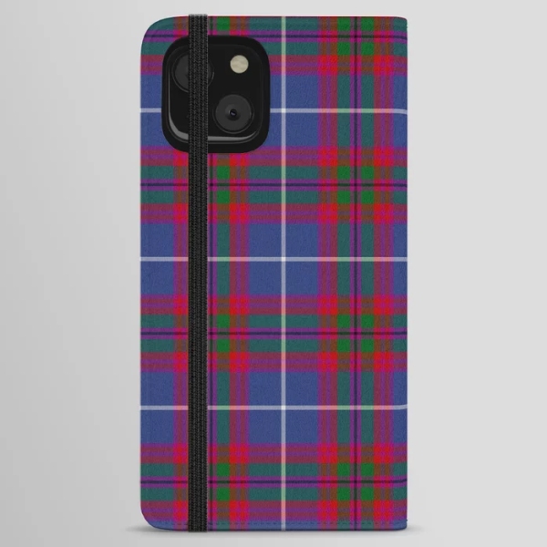 Edinburgh District tartan iPhone wallet case