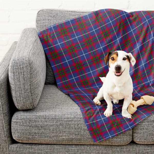 Edinburgh District tartan pet blanket