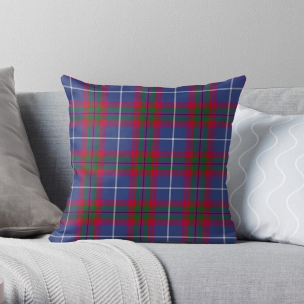 Edinburgh District tartan throw pillow