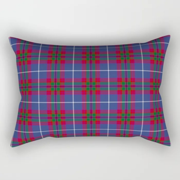 Edinburgh District tartan rectangular throw pillow