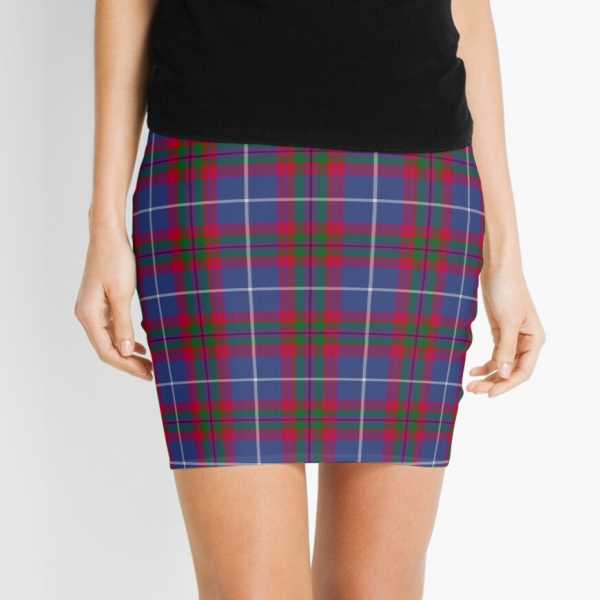 Edinburgh District tartan mini skirt