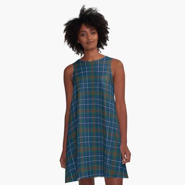 Edmonston tartan a-line dress