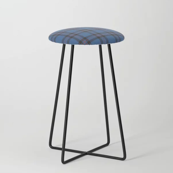 Clan Elliot Tartan Counter Stool