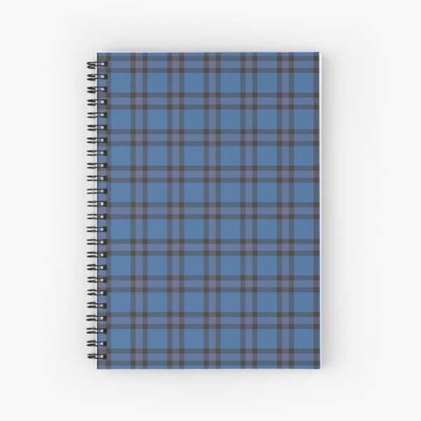 Elliot tartan spiral notebook