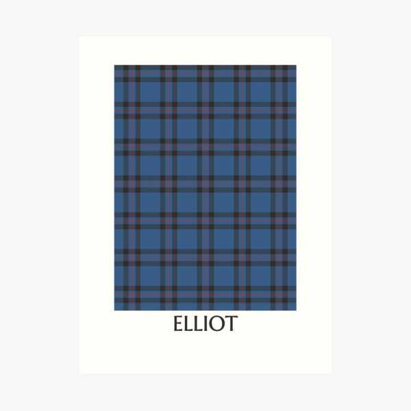 Elliot tartan art print