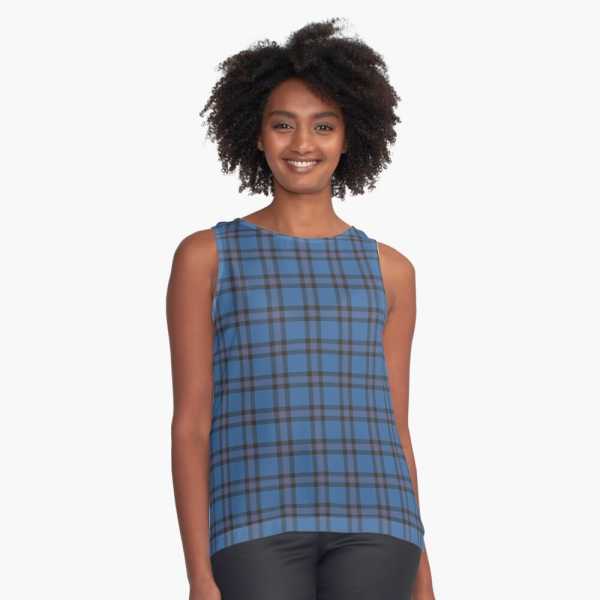 Elliot tartan sleeveless top