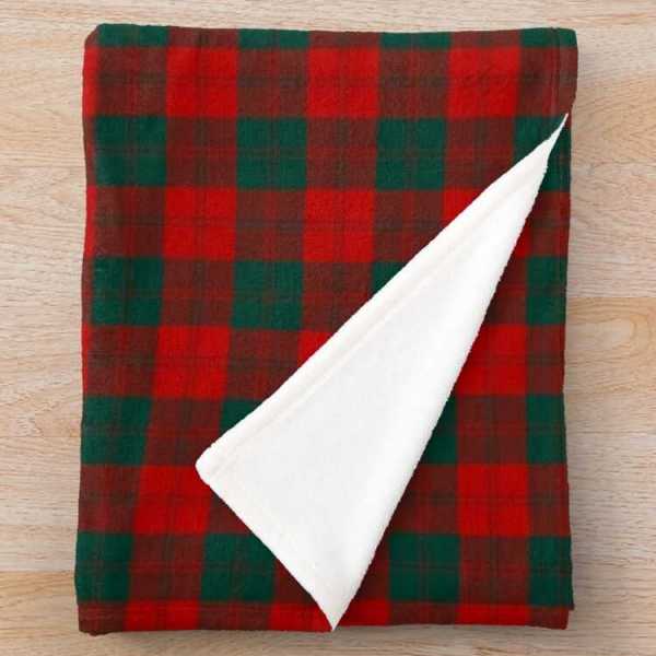 Erskine tartan fleece throw blanket