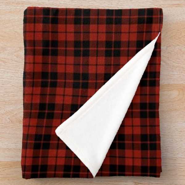 Ettrick District tartan fleece throw blanket