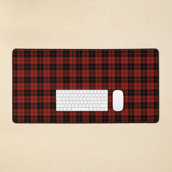 Ettrick District tartan desk mat