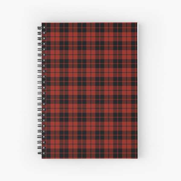 Ettrick District tartan spiral notebook