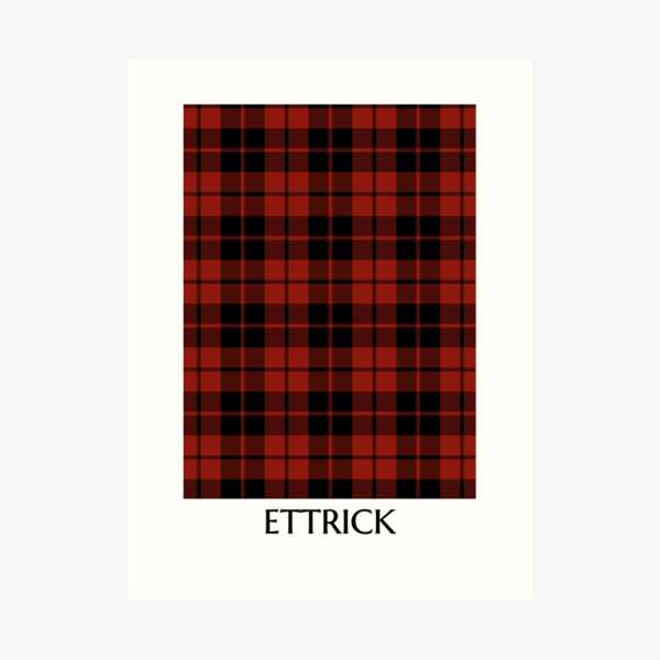 Ettrick District tartan art print