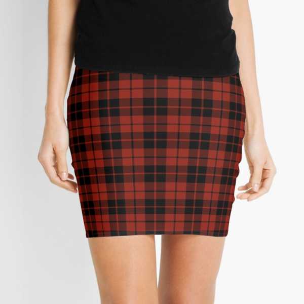 Ettrick District tartan mini skirt