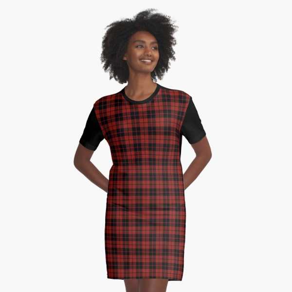 Ettrick District tartan tee shirt dress