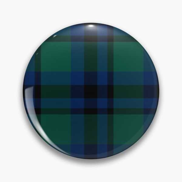 Falconer tartan pinback button