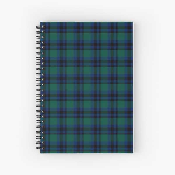 Falconer tartan spiral notebook