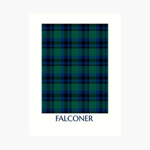 Falconer tartan art print