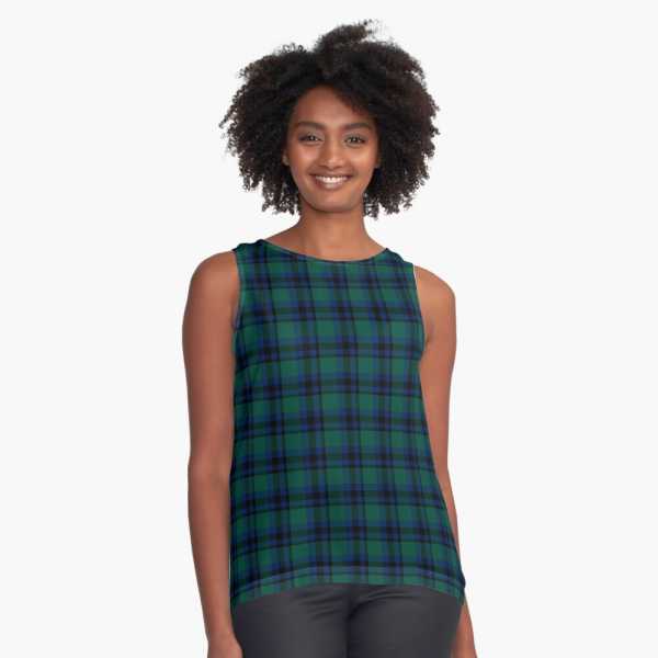 Falconer tartan sleeveless top