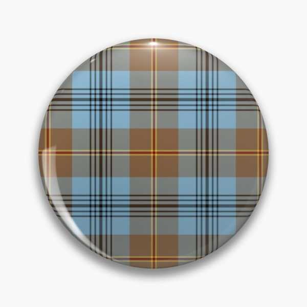 Falkirk District tartan pinback button