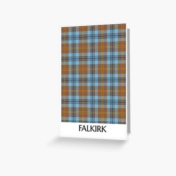 Falkirk District tartan greeting card
