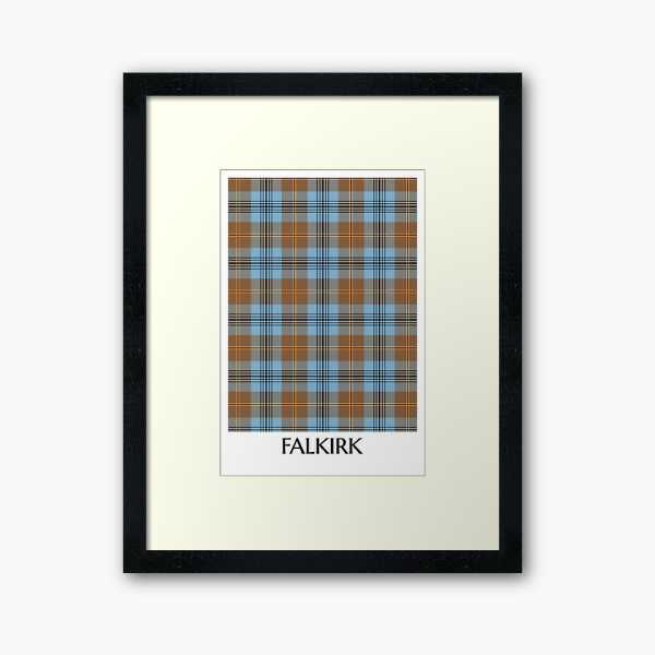 Falkirk District tartan framed print