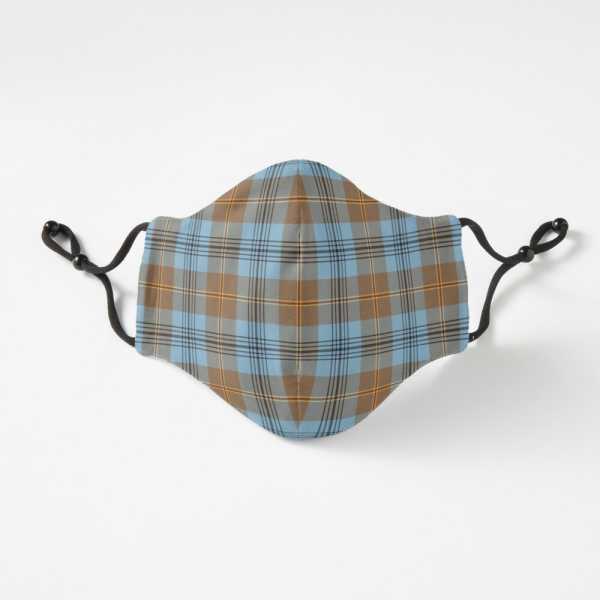 Falkirk District tartan fitted face mask