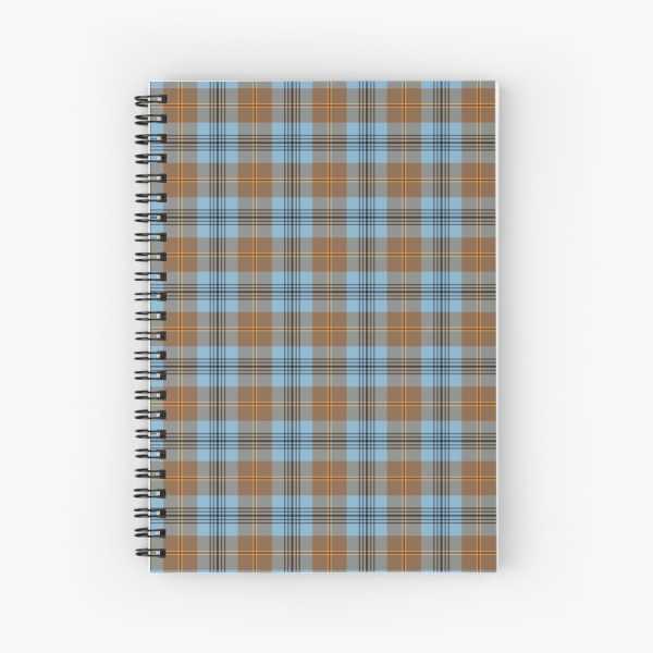 Falkirk District tartan spiral notebook