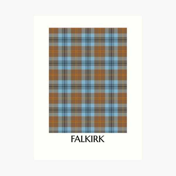 Falkirk District tartan art print