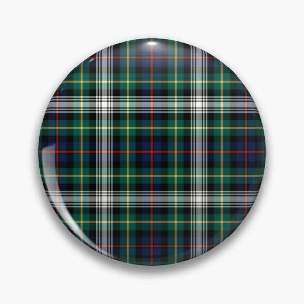 Farquharson Dress tartan pinback button