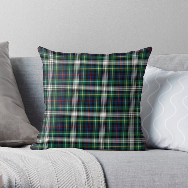 Farquharson Dress tartan throw pillow