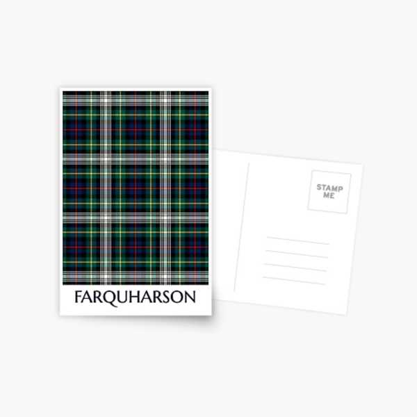 Farquharson Dress tartan postcard