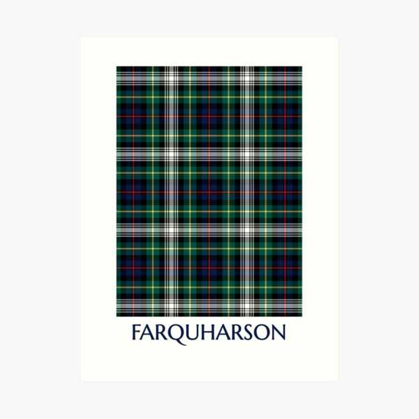 Farquharson Dress tartan art print