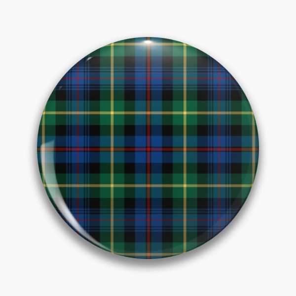 Farquharson tartan pinback button