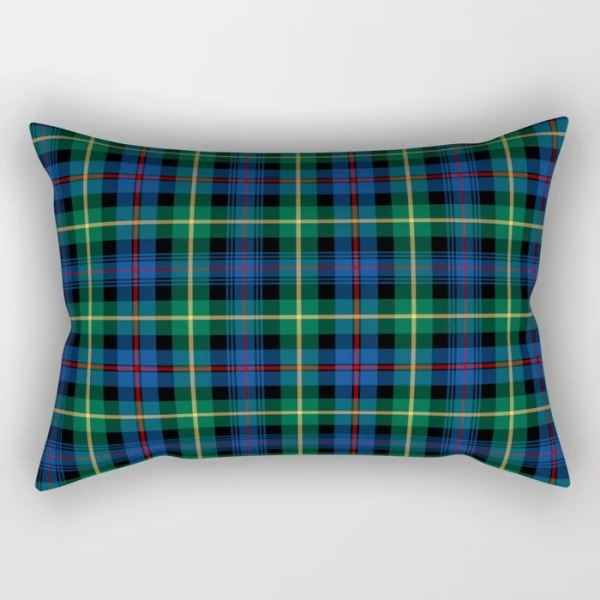 Farquharson tartan rectangular throw pillow