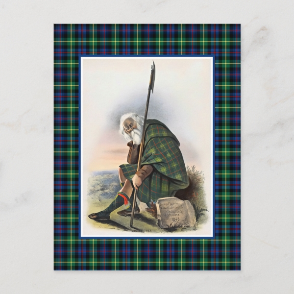 Clan Farquharson vintage postcard from Plaidwerx.com