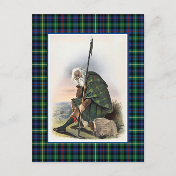 Farquharson tartan postcard