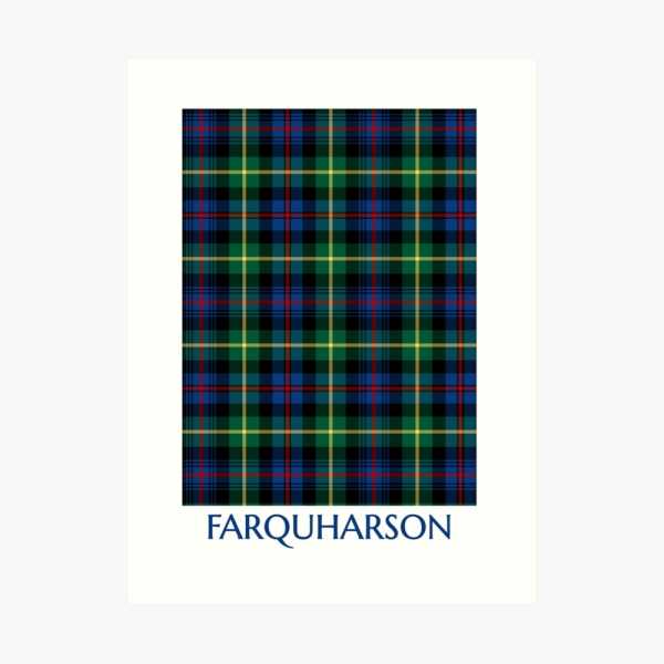 Farquharson tartan art print