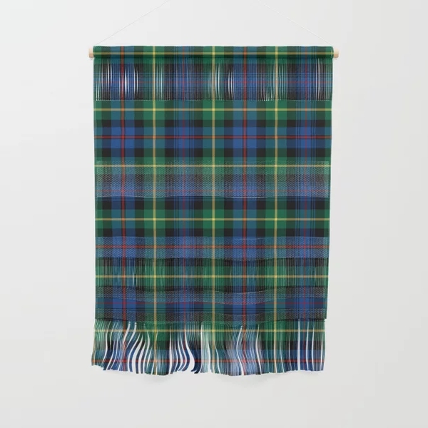 Farquharson Modern Tartan Crest Wall Hanging Banner