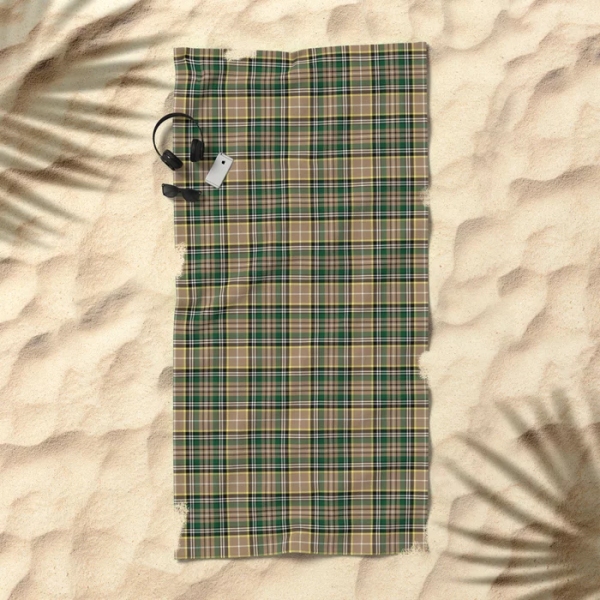 Farrell tartan beach towel