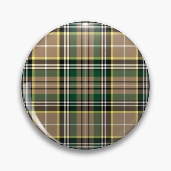 Farrell tartan pinback button