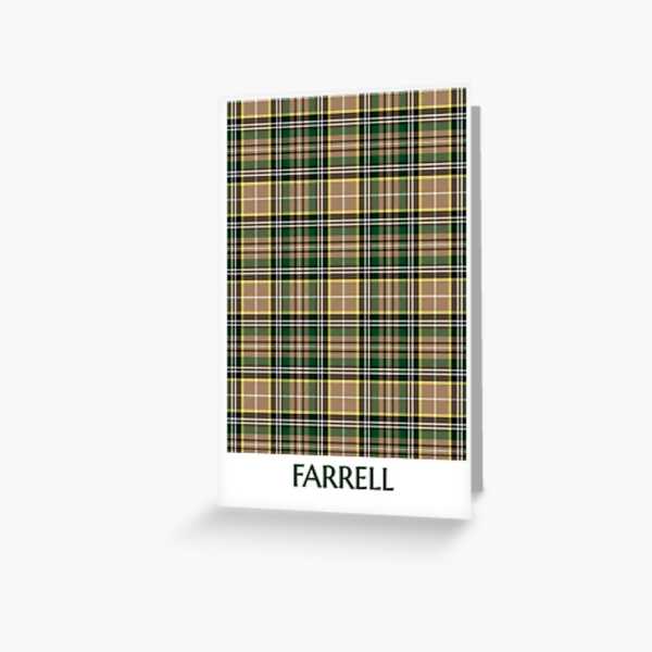 Farrell tartan greeting card