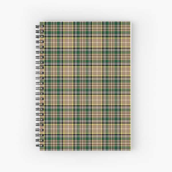 Farrell tartan spiral notebook