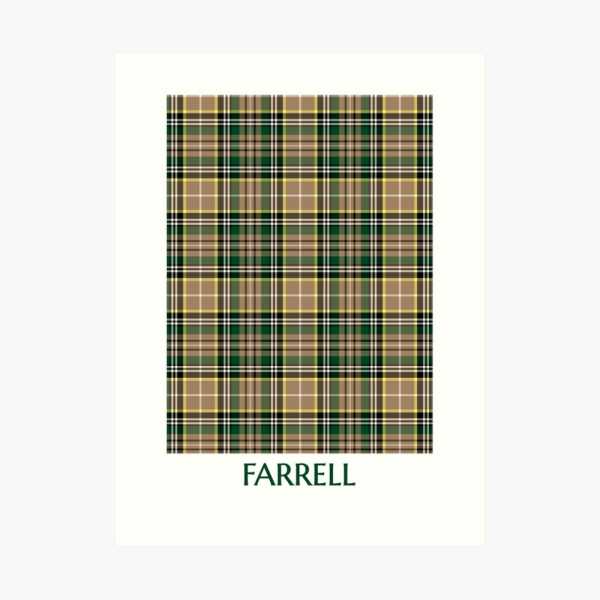 Farrell tartan art print