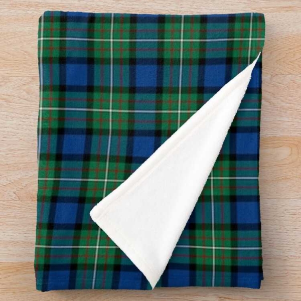 Ferguson tartan fleece throw blanket