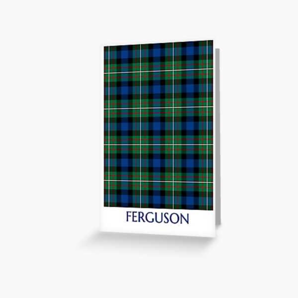 Ferguson tartan greeting card