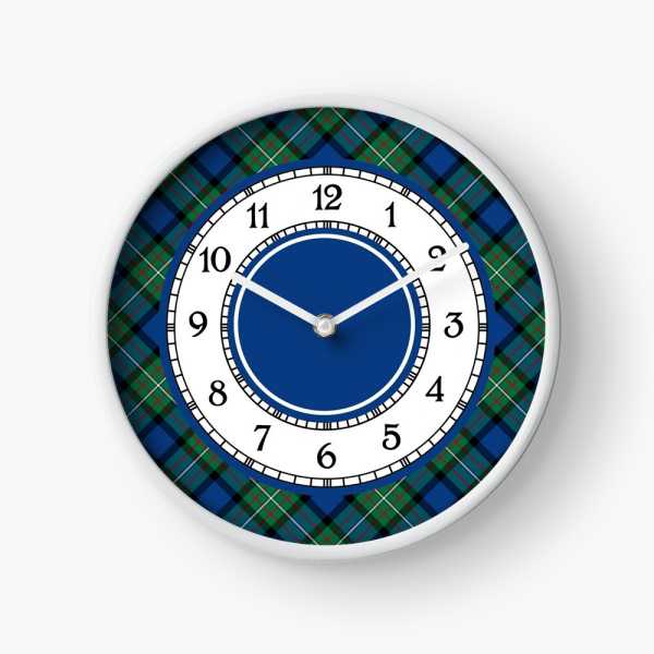 Ferguson tartan wall clock