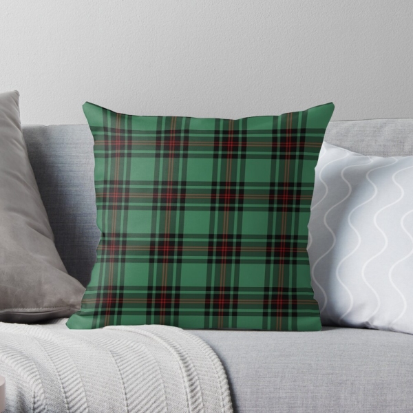 Fife District tartan throw pillow