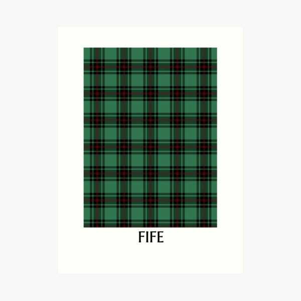 Fife District tartan art print