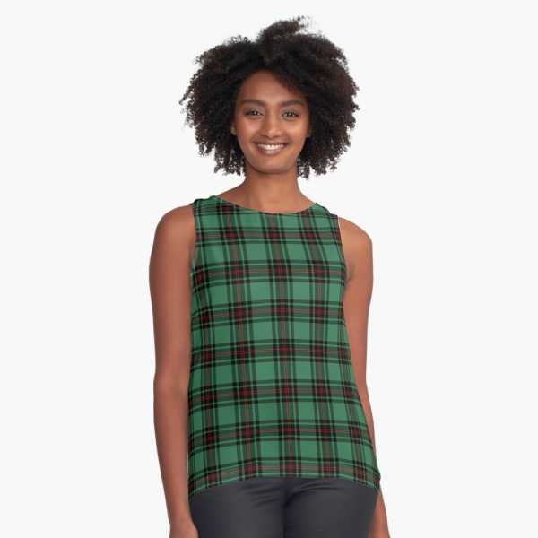 Fife District tartan sleeveless top