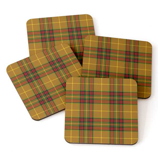 Finnegan tartan beverage coasters